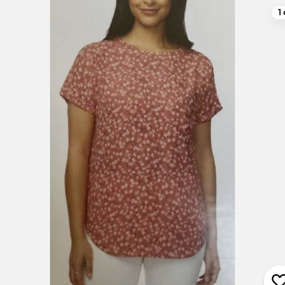Buffalo David Bitton Pink Floral Blouse